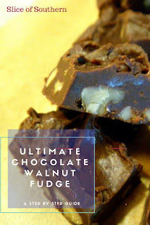 Ultimate Chocolate Walnut Fudge is a classic marshmallow fudge with chocolaty, nutty goodness!  A must-have on everyone's holiday treat list.  - Slice of Southern
