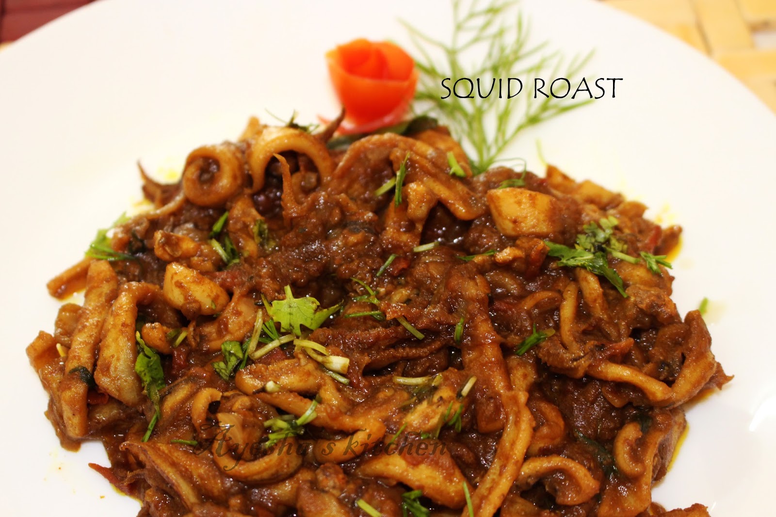 SQUID RECIPES / CALAMARI RECIPES - SQUID ROAST