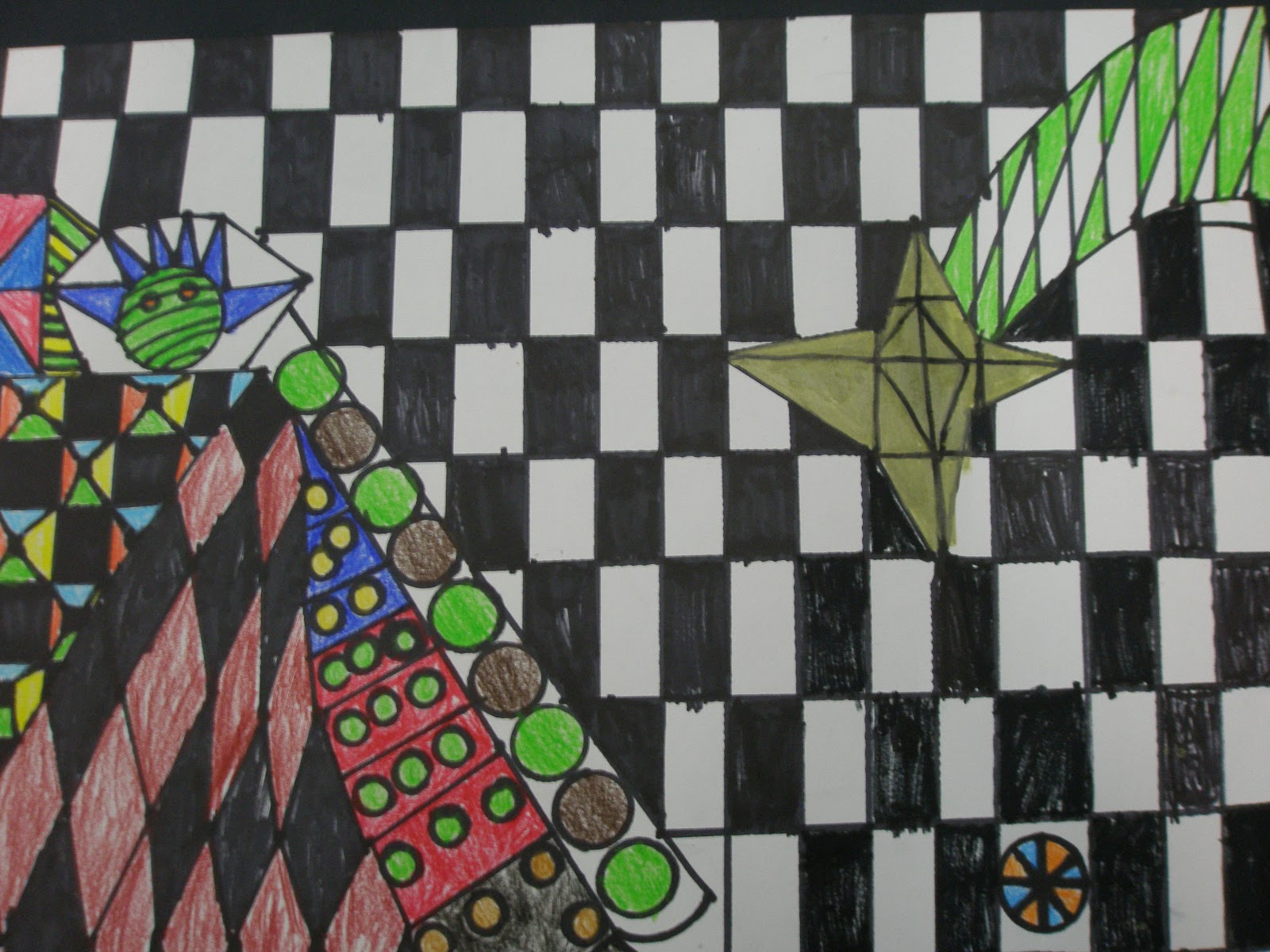 Elwood Primary Art Year 4 Op Art