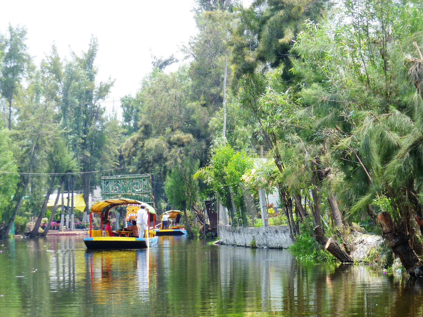 river boats in xochimilco 