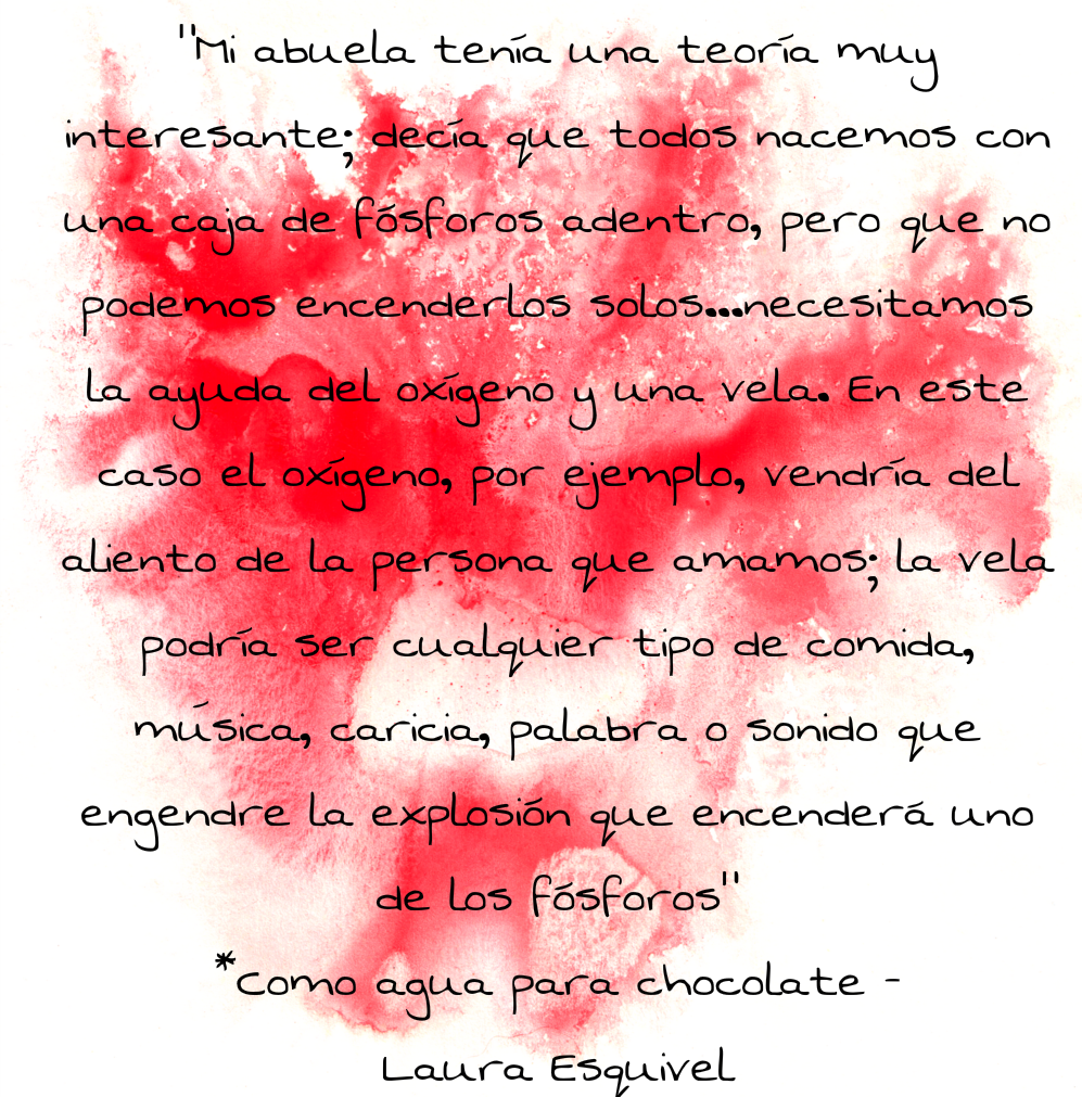 My world between books n´ other things...: #Frases5 - La difícil búsqueda de  frases en Como agua para chocolate