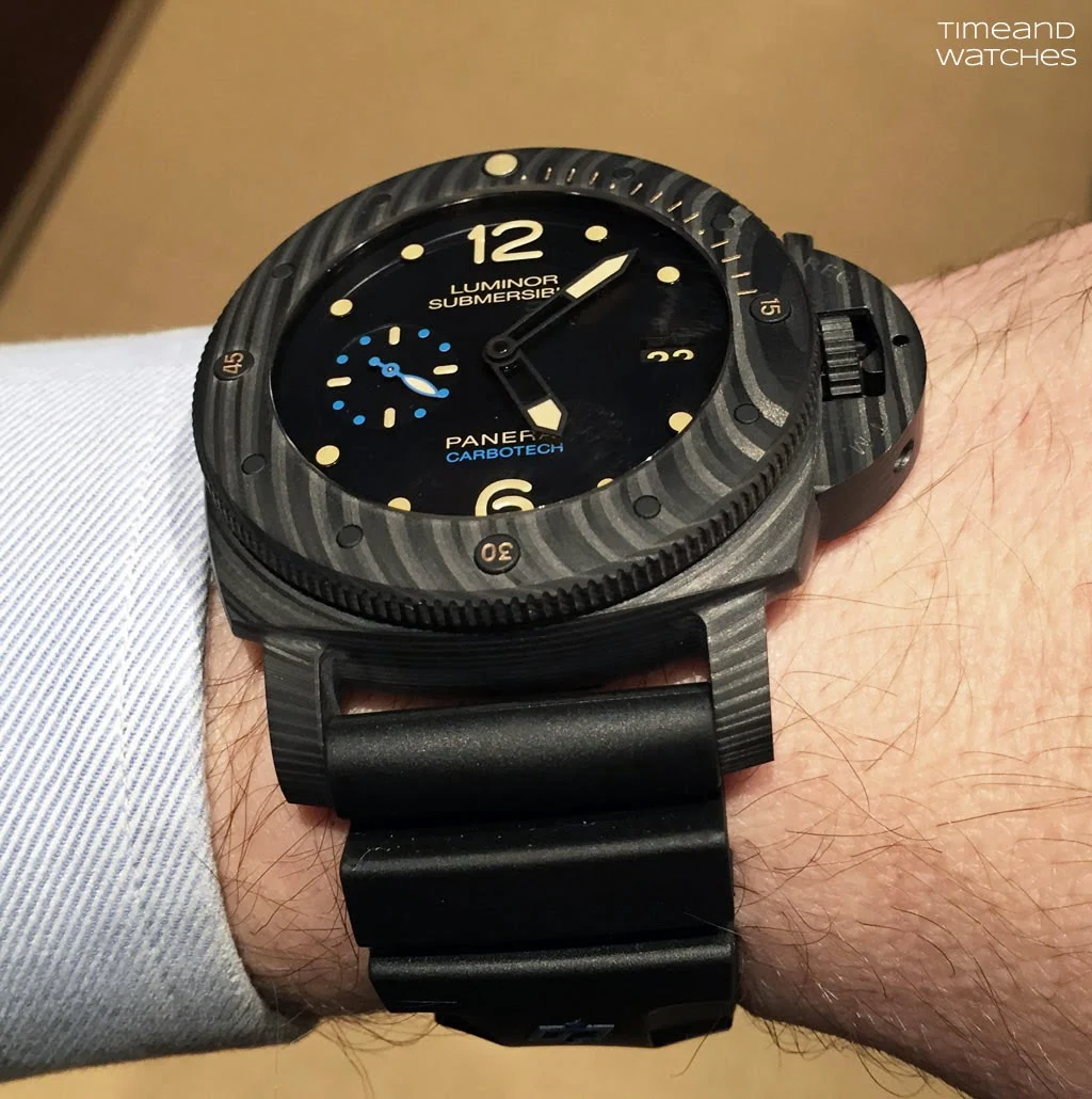 SIHH 2015: Officine Panerai - Luminor Submersible 1950 Carbotech | Time ...