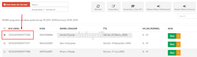 Cara Menaikkan Kelas Siswa di Emis Madrasah Terbaru 