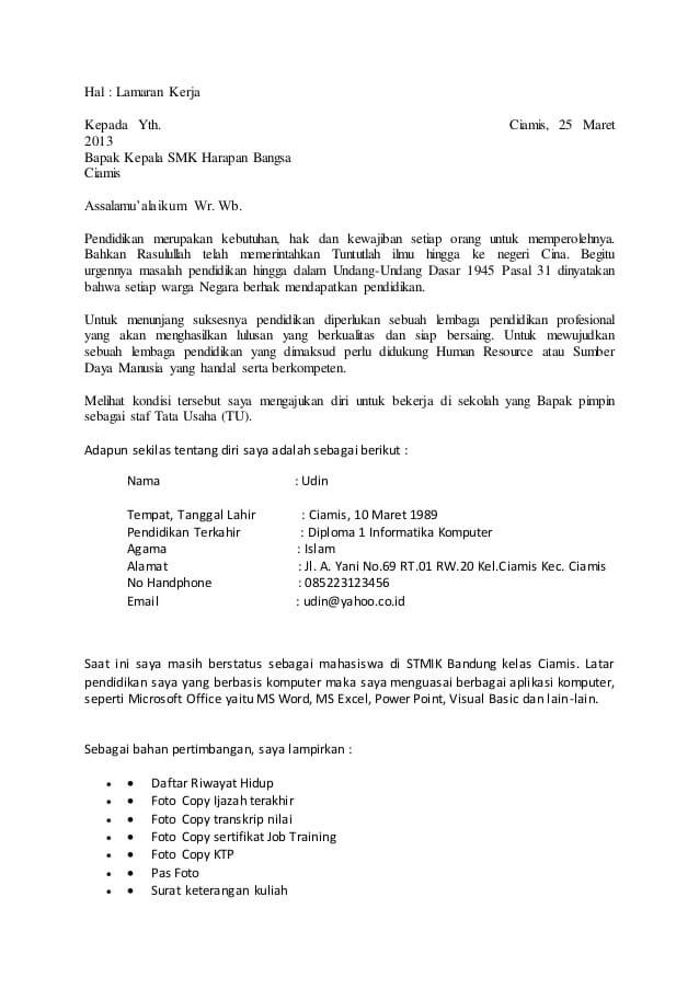 Contoh Surat Lamaran Kerja Guru Honorer Yang Masih Kuliah Contoh Surat Lamaran Kerja Guru Honorer Yang Masih Kuliah