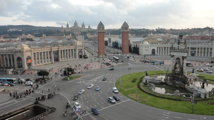 Vista panorámica de Barcelona