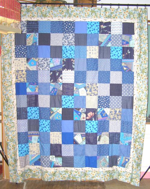 The World According to ME Crazy Quilt Blue Blocks