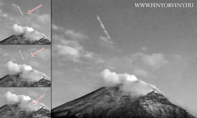 Fényhajó repült ki a Popocatepetl vulkán belsejéből /VIDEÓ!/