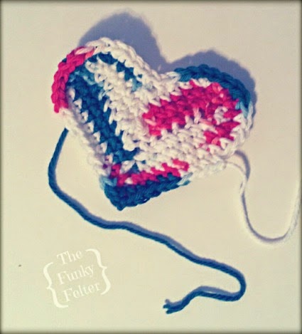 free crochet heart pattern by redheart for sachet ornaments