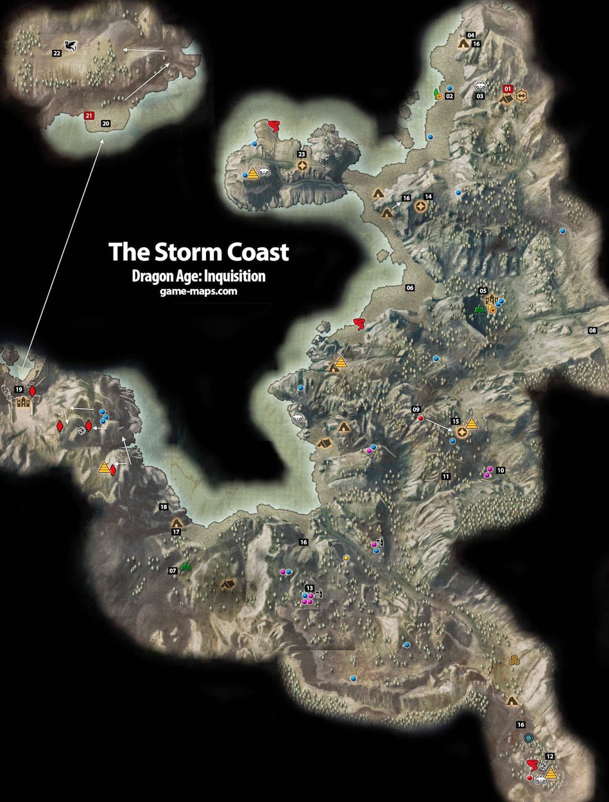 Gaming By Mr Barosa: [DA:I]ข้อมูล Areas ต่างๆ พร้อมมังกรทั้งสิบตัว