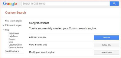 Google custom search to blogger