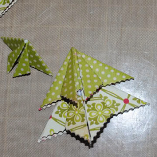 Origami Christmas Tree Card