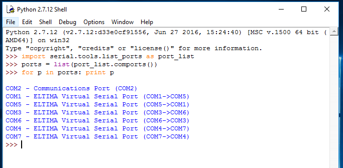 Python pyserial read