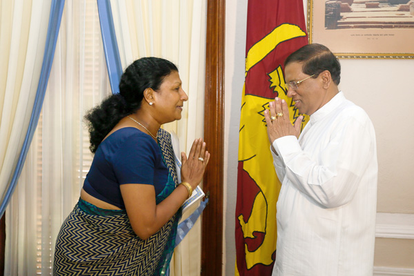 Nirupama gifted with organizer post by President - Gossip Lanka News  [English]