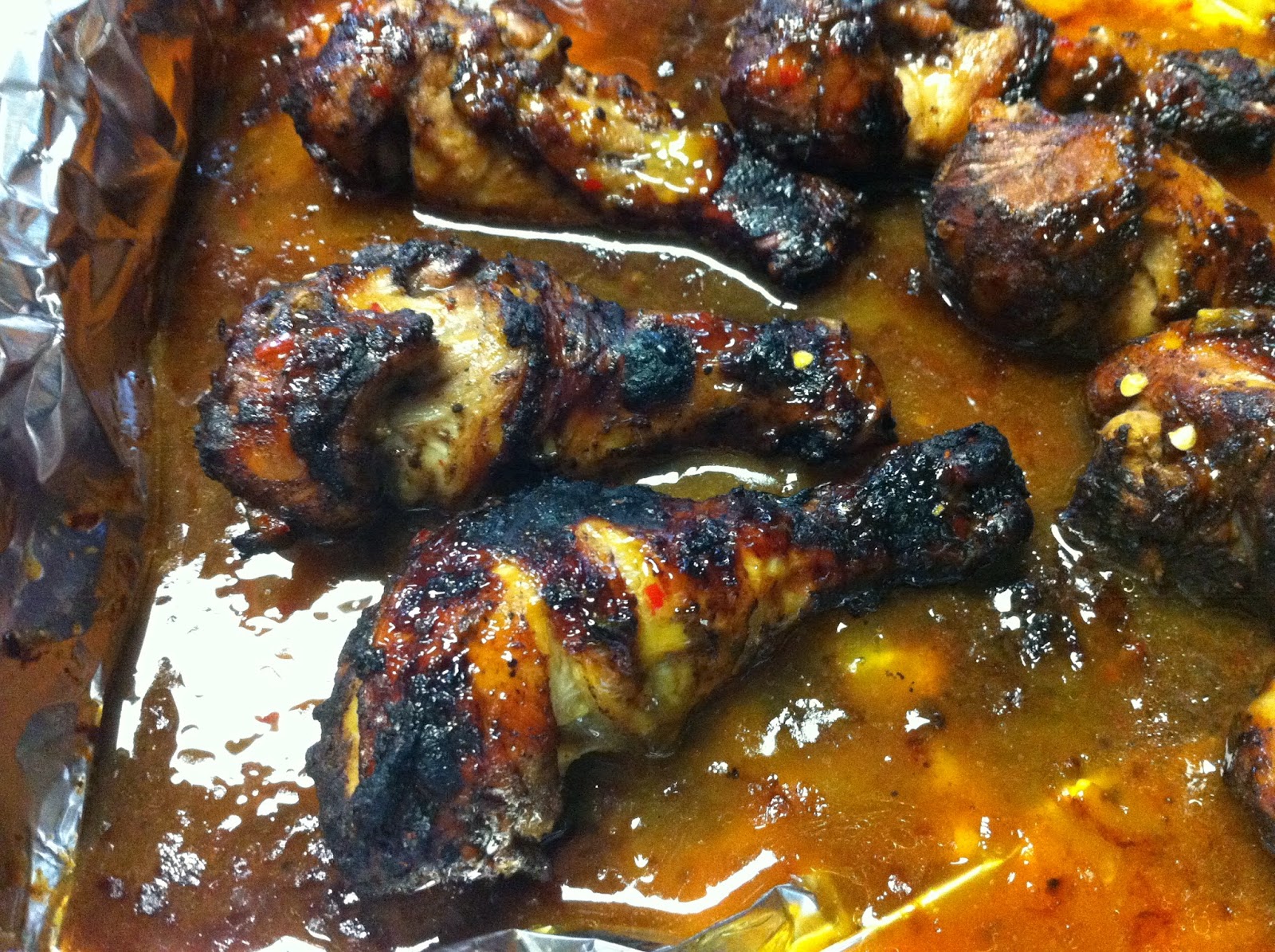 Wade's Global Kitchen Jamaican Jerk Chicken with Mango Chili Sauce