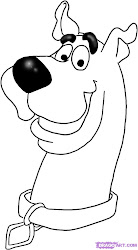 draw easy doo scooby drawings drawing step head cartoon disney characters fun thing children