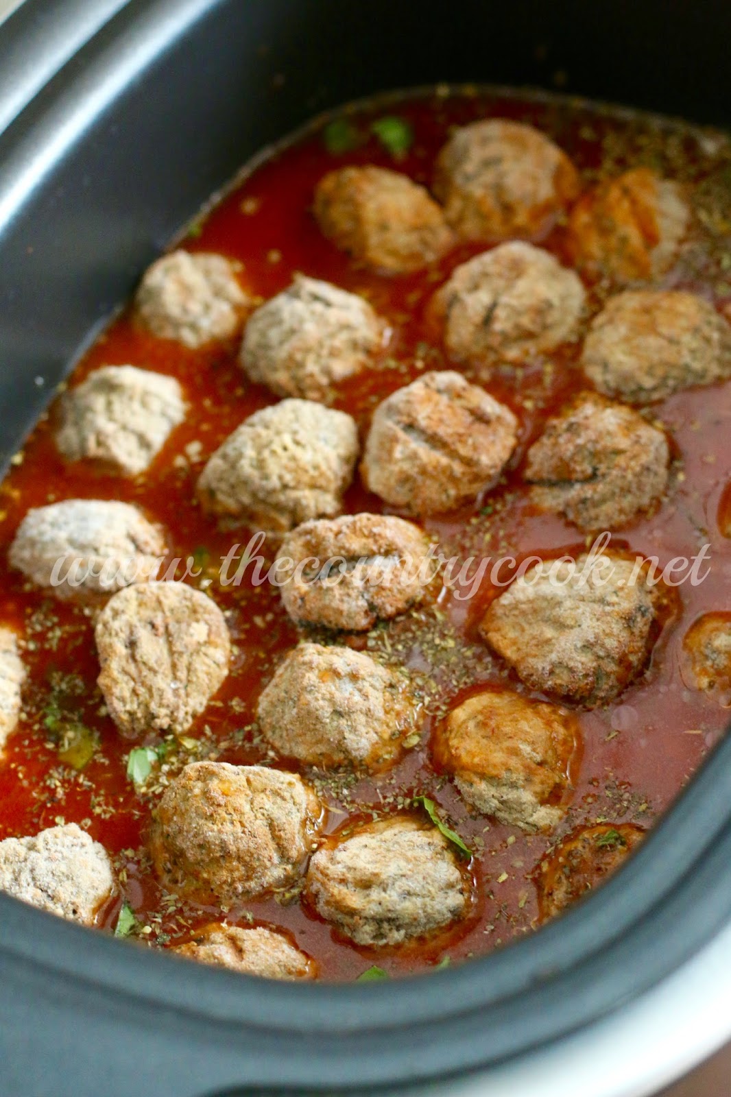 Crock Pot Spaghetti & Meatballs {All-in-One} - The Country Cook