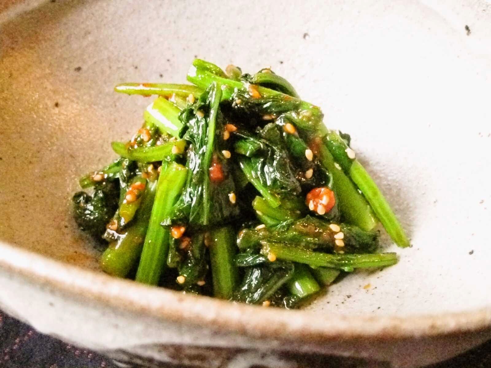 Recipes for Tom Nanohana no namuru / field mustard namul (gochujang