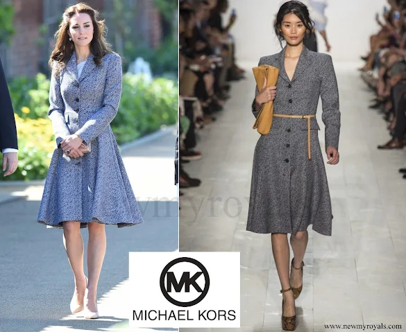 Kate Middleton wore Michael Kors Dresscoat from SpringSummer 2014 collection
