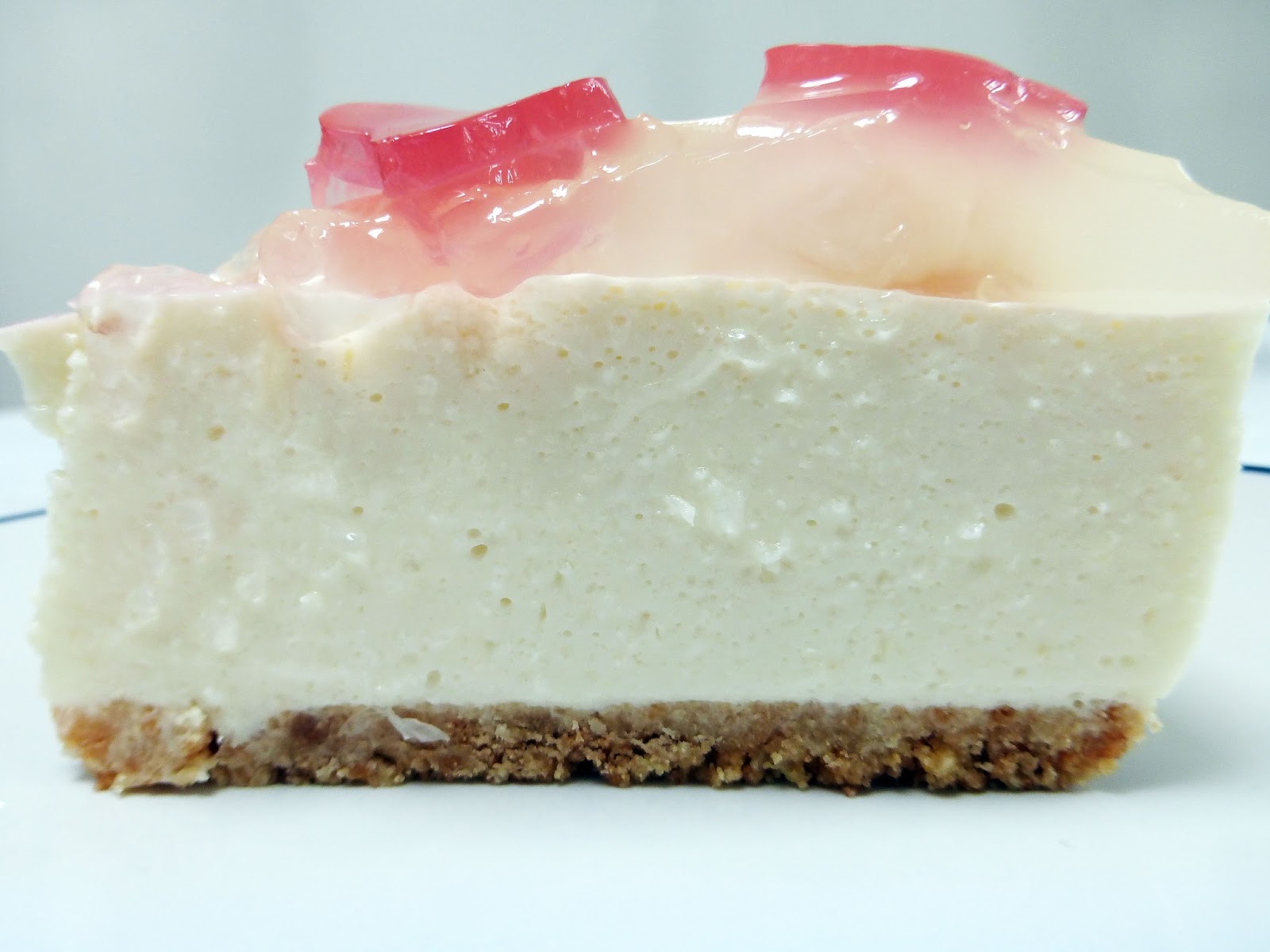 Rare Namazake Tofu Cheesecake with Lychee and Rose Jelly Recipe