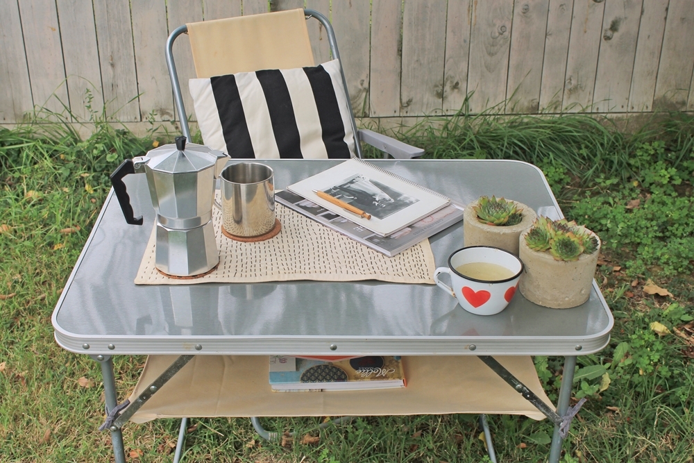 Maje Zmaje DIY Platnena polica za kamperski stol