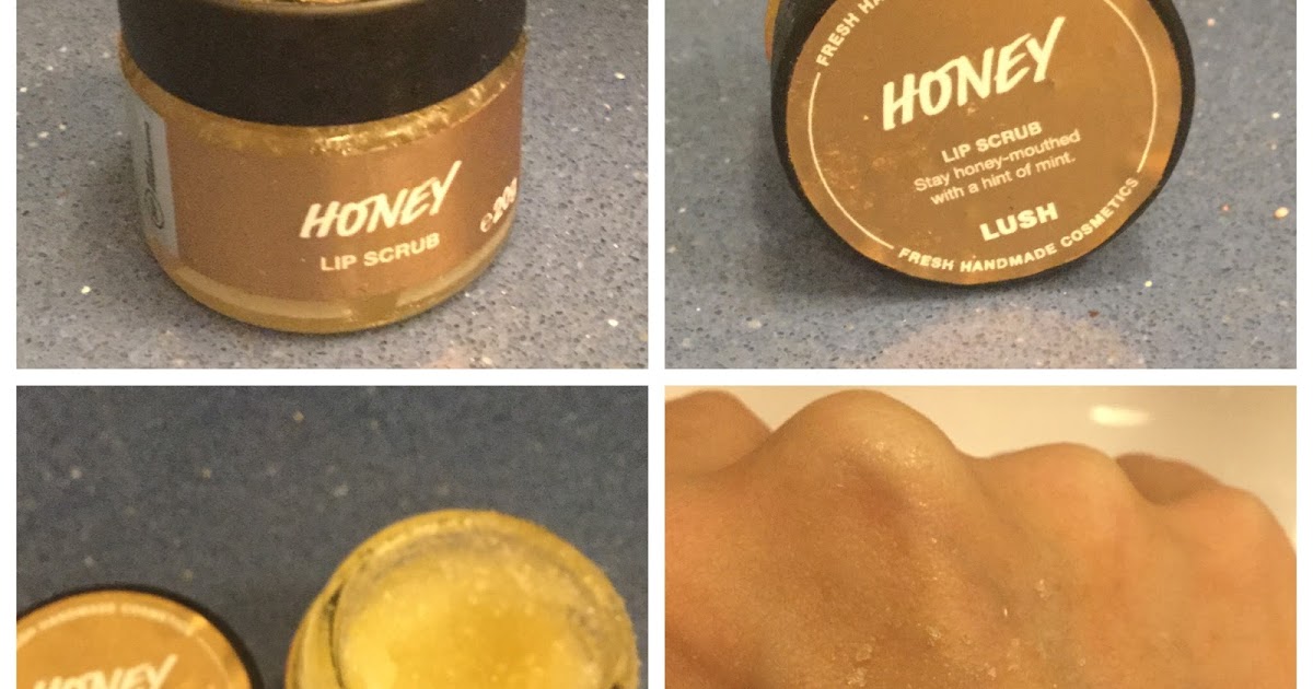 Sparkling Magpie Review Lush Honey Lip Scrub.