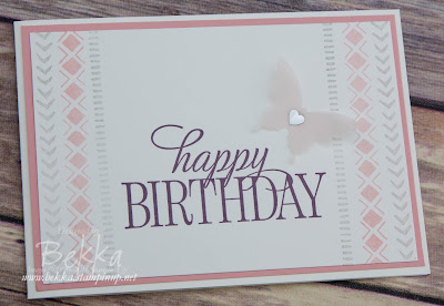 Make In A Moment - Pretty Birthday Card Featuring the Bohemian Boarders Stamp Set from Stampin' Up! UK