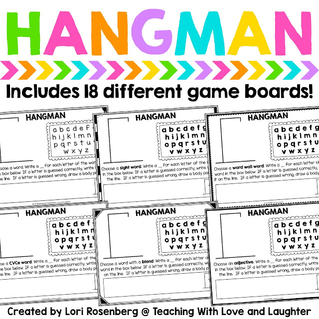 Teaching With Love and Laughter Hangman