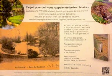 Le premier livre sur le parc Barbieux