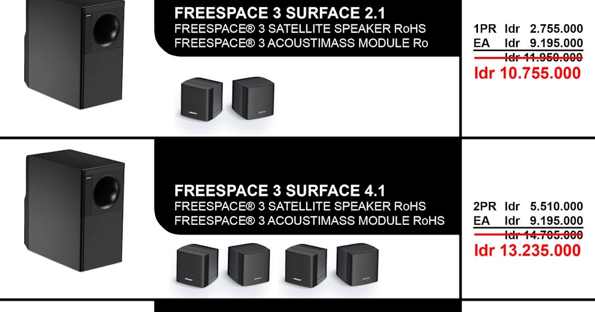 bose freespace satellite speakers
