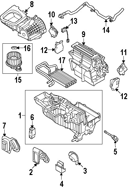 2000 Ford taurus heating system diagram #2