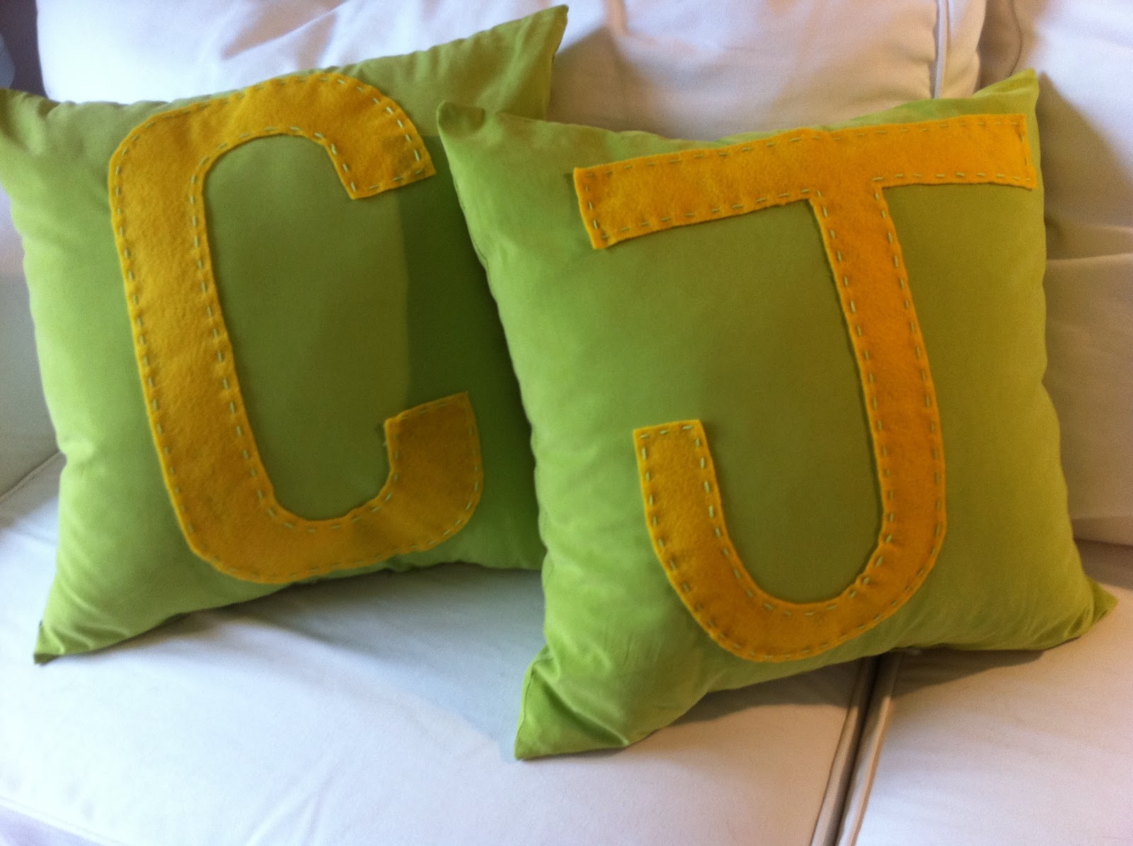 Make Personalized Letter Initial Pillows