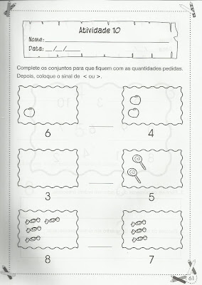 58 - Atividades de Matemática para 1º ano