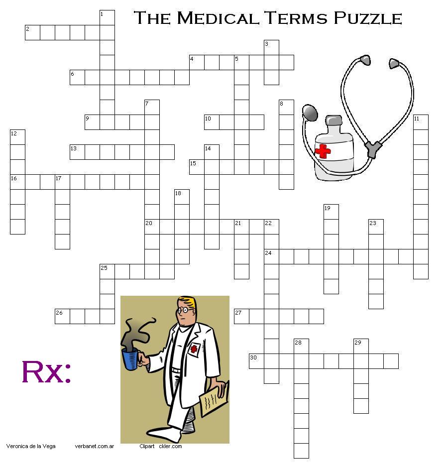 I Heart English: The Medical Terms Puzzle - The Healthy Issue. 