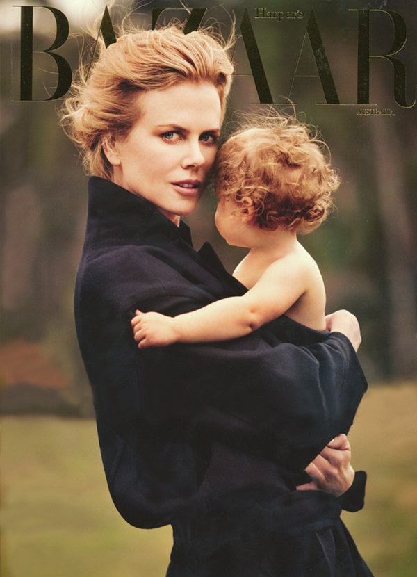 November Grey Nicole Kidman in Bazaar