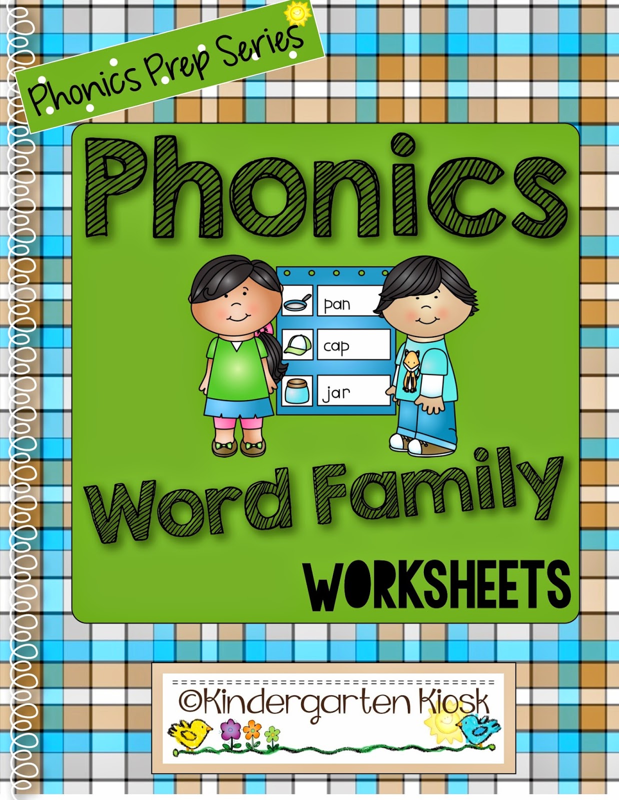 Kindergarten Kiosk Phonics Prep Series Word Family Worksheets Kindergarten Kiosk Phonics Prep Series Word Family Worksheets