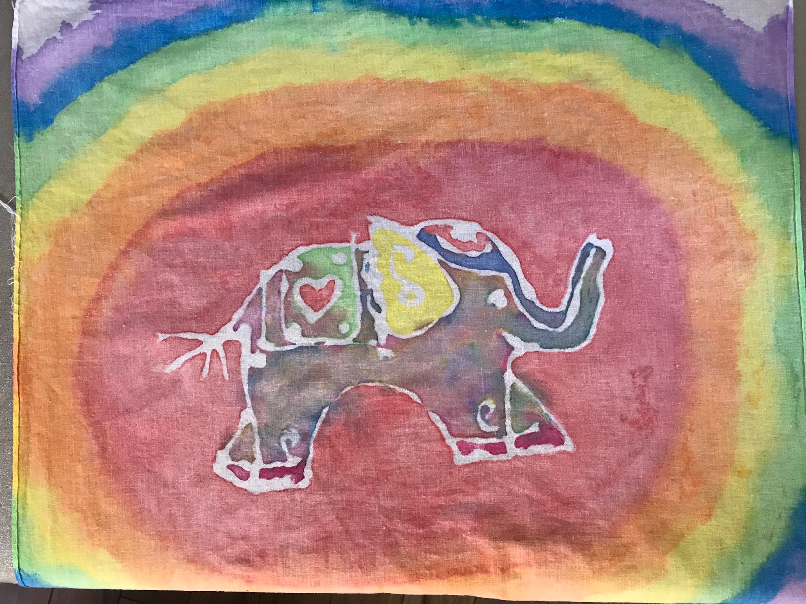 Kathy's Art Project Ideas Gel Glue Batik Lesson