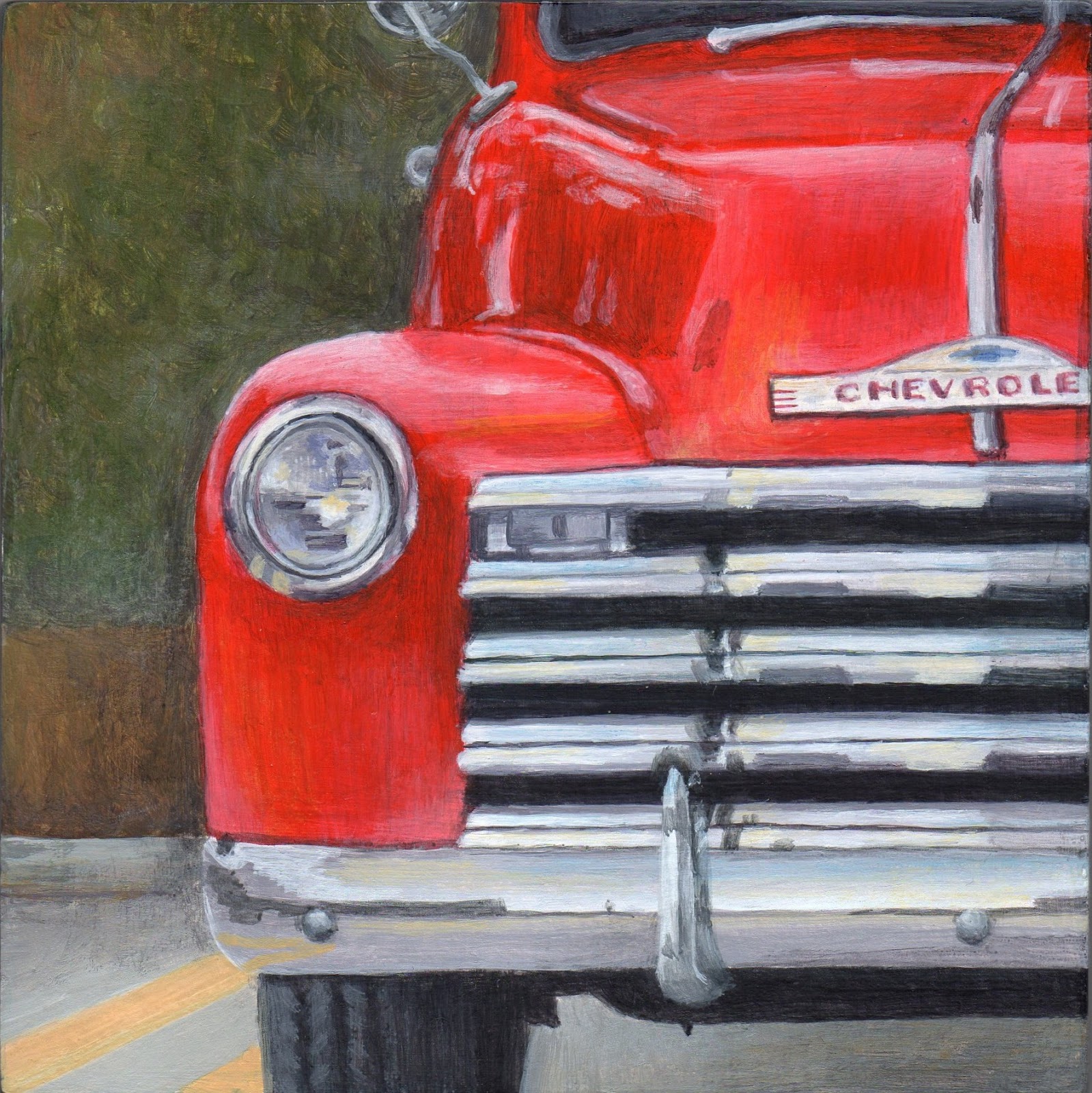 Debbie Shirley Art: 51 Chevy - Painting of Vintage Truck SOLD