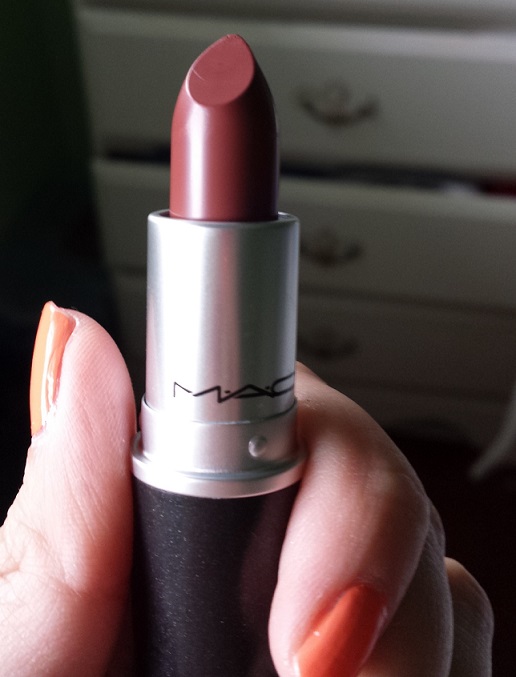Raspberry Spiral MAC Verve Lipstick.
