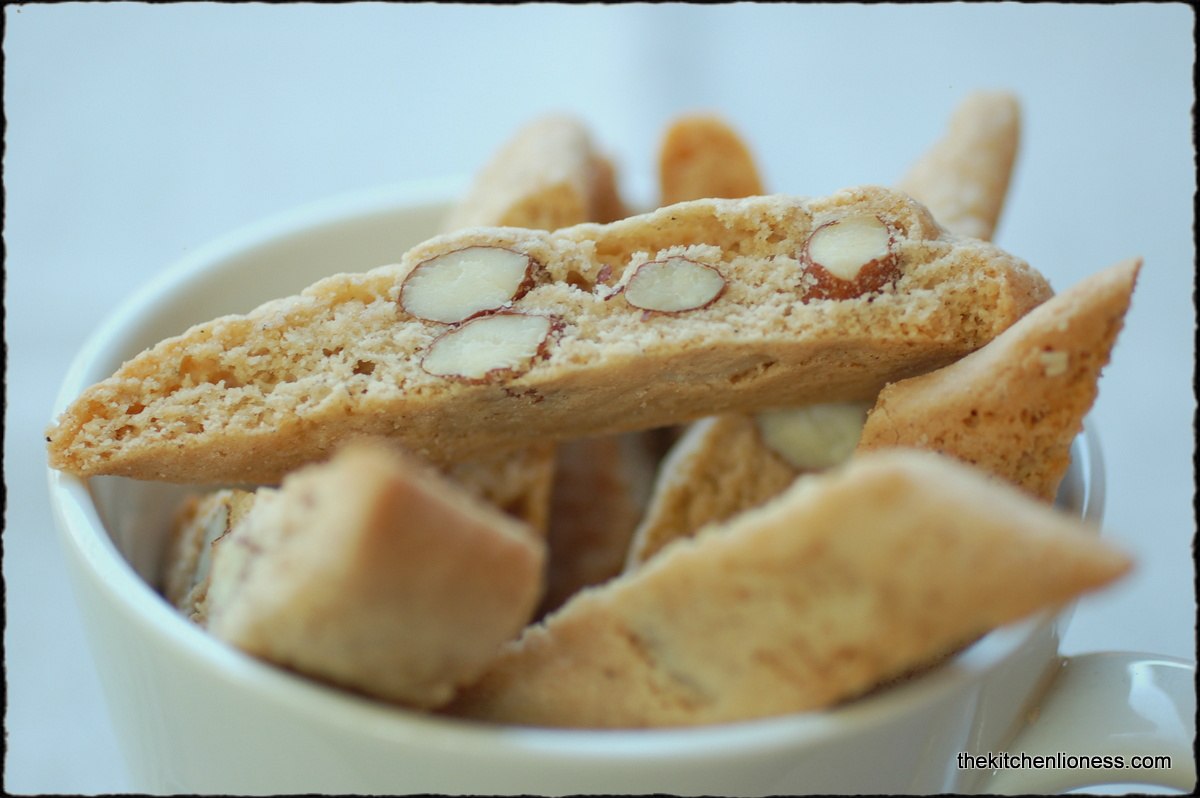 The Kitchen Lioness Espresso, Hazelnut and Dark Chocolate Biscotti
