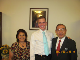 Elder Claypool with his Mission President and wife