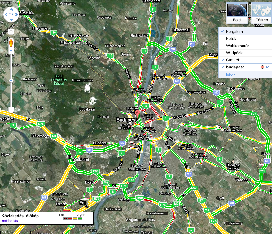 forgalom térkép Valós idejű forgalmi adatok a Google Térképen – hungarokamion.hu