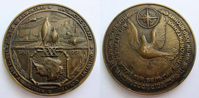 Medalla 30 Años Tratado Antártico