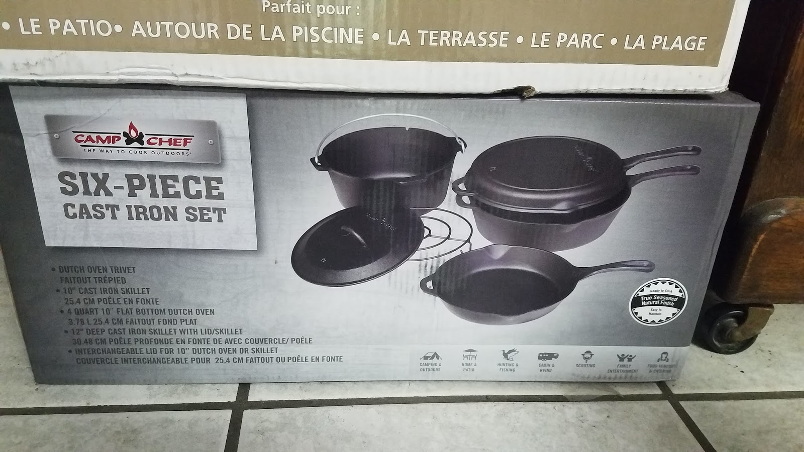 Fish Fight Auction for Relay for Life Camp Chef 6 Piece Cast Iron Set