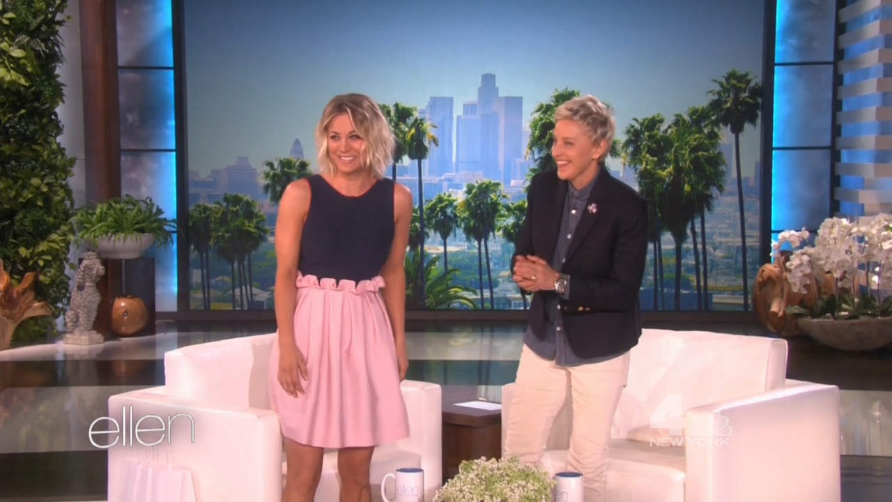 TVDeSab Kaley Cuoco Ellen 02/23/2016