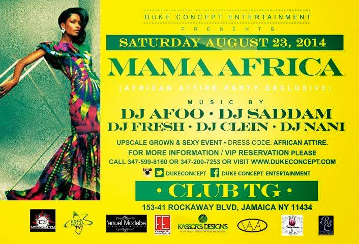 Africa Attire Party This Saturday