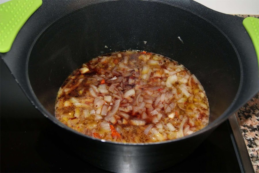 Receta casera de salsa brava paso 2