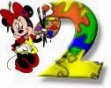 Alfabeto de Minnie Mouse pintando 2.