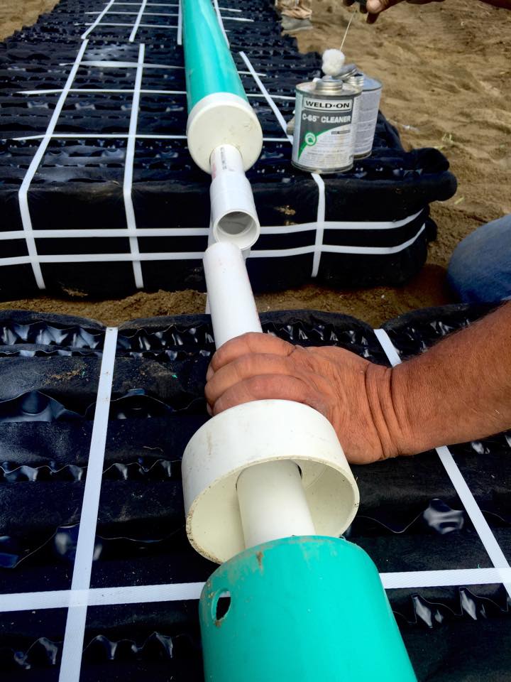 Expert Septic No Sand Mound Eljen GSF shallow soil Install