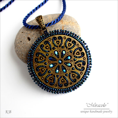 wisior z filigranem, filigree pendant