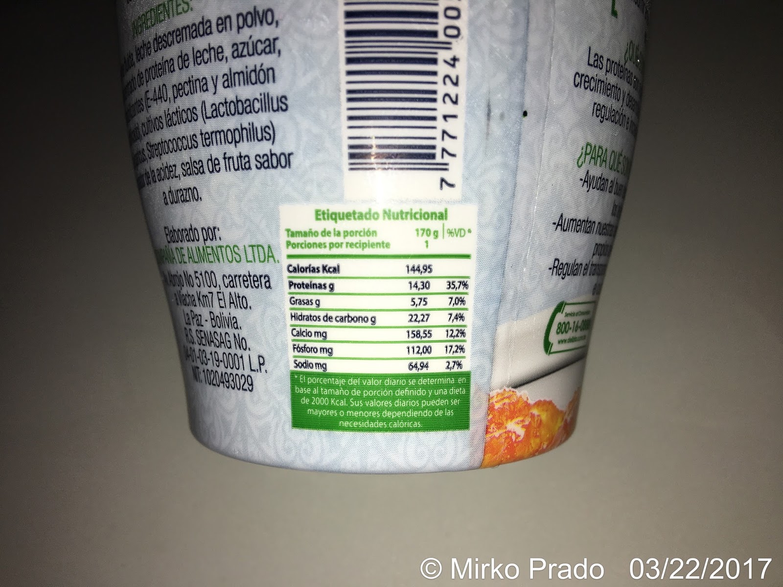 Opiniones sobre productos, establecimientos y lugares en BOLIVIA Yogur